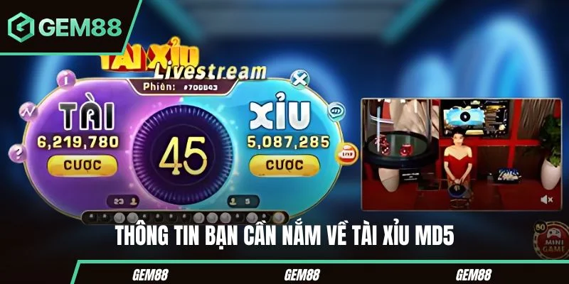 Cơ chế tài xỉu MD5 tại GEM88